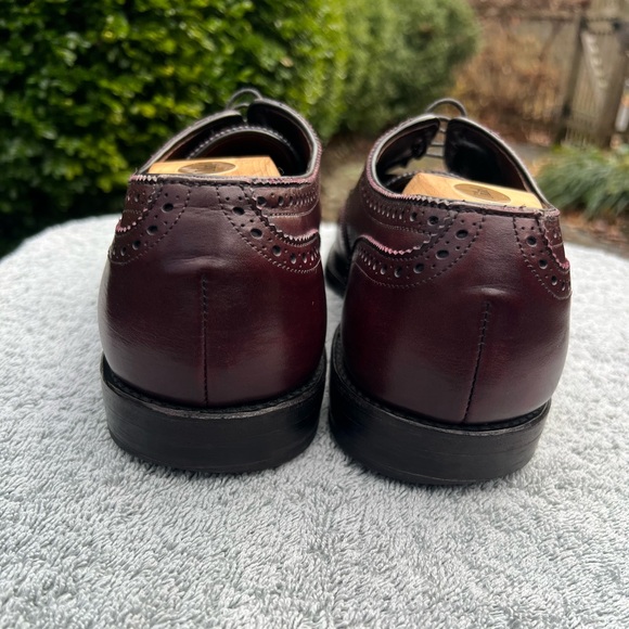Allen Edmonds Concord Mens Burgundy Wingtip Derby Shoes Sz 10.5D Made USA 🇺🇸 - Picture 5 of 9
